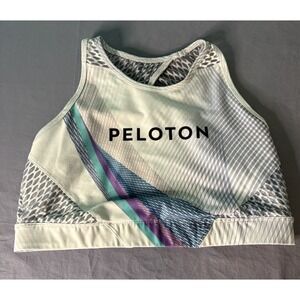 Peloton x WITH Wear It To Heart Pullover Bralette Sports Bra Xlarge Geometric